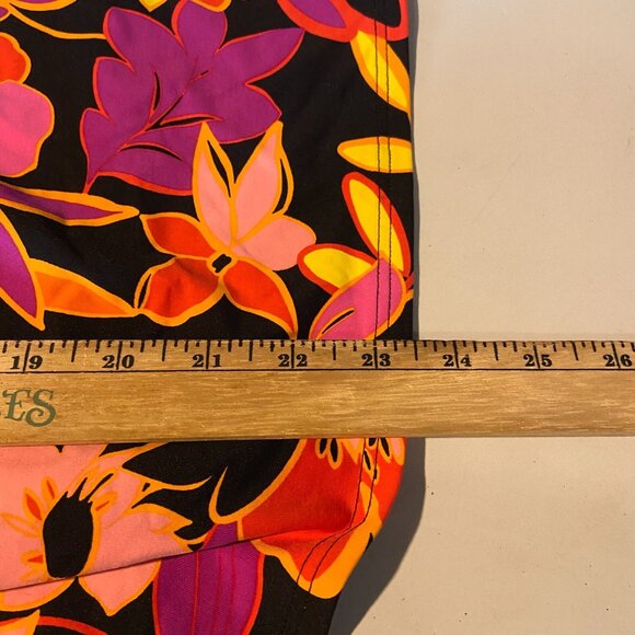 Lands End Swimsuit Set 16W DD Tankini Bikini Bottom Colorful Floral Pool Travel - Picture 10 of 13